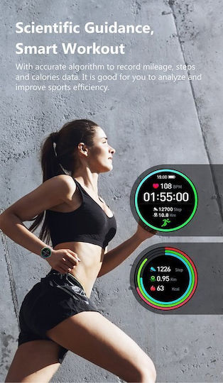 G.Rossi 38mm Smartwatch with Heart Rate Monitor (Pink Gold) view 3