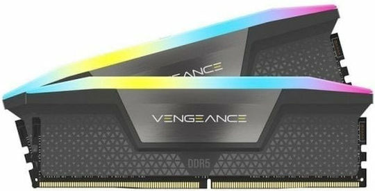 Corsair Vengeance RGB DDR5 32GB RAM with 2x16GB Modules and Speed 6000 for Desktop CMH32GX5M2E6000Z36