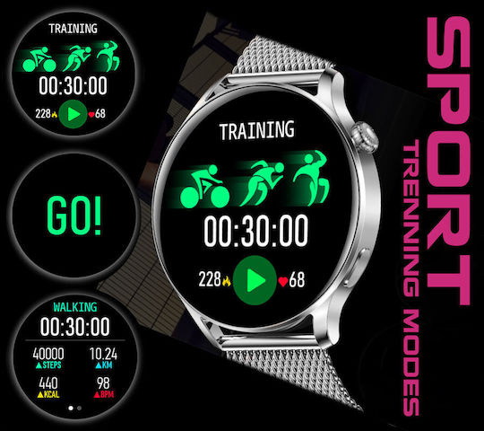 AGBarr Battery Watch with Metal Bracelet view 6
