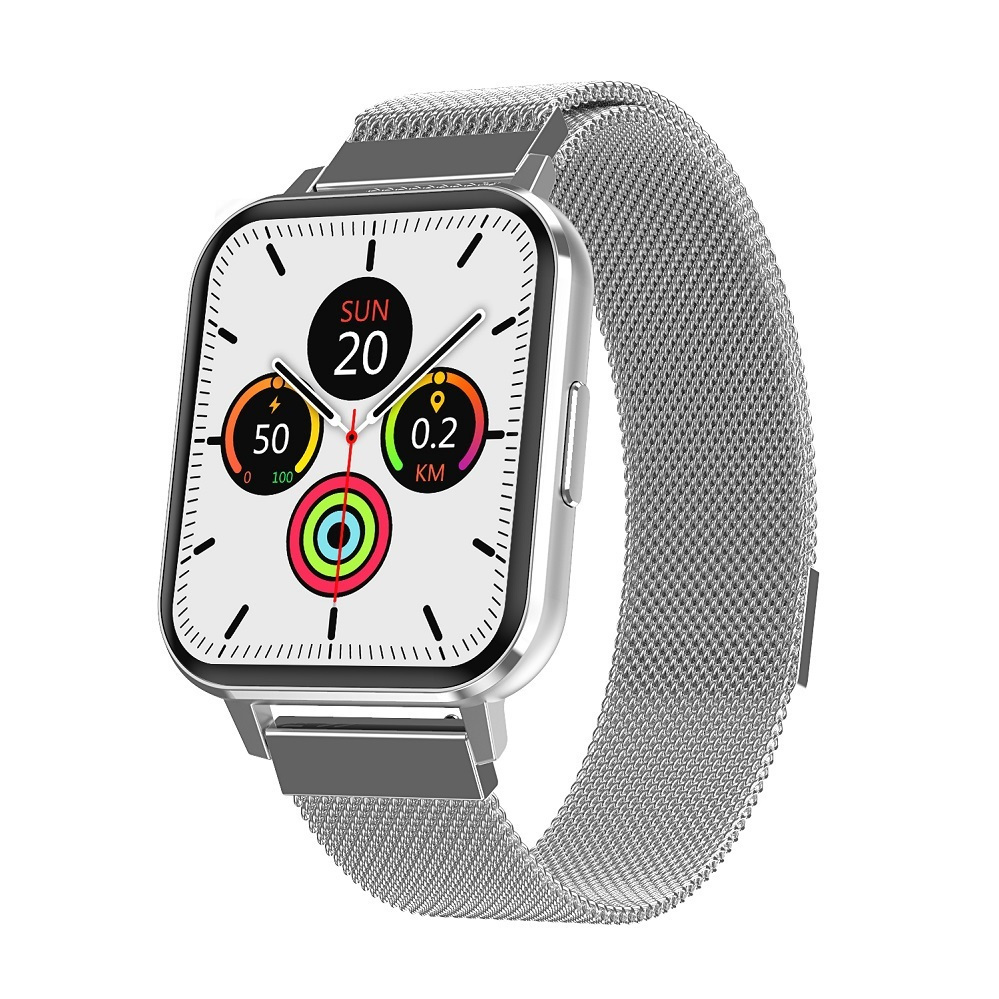 MaX FiT Aluminium Smartwatch with Heart Rate Monitor (Silver) view 8