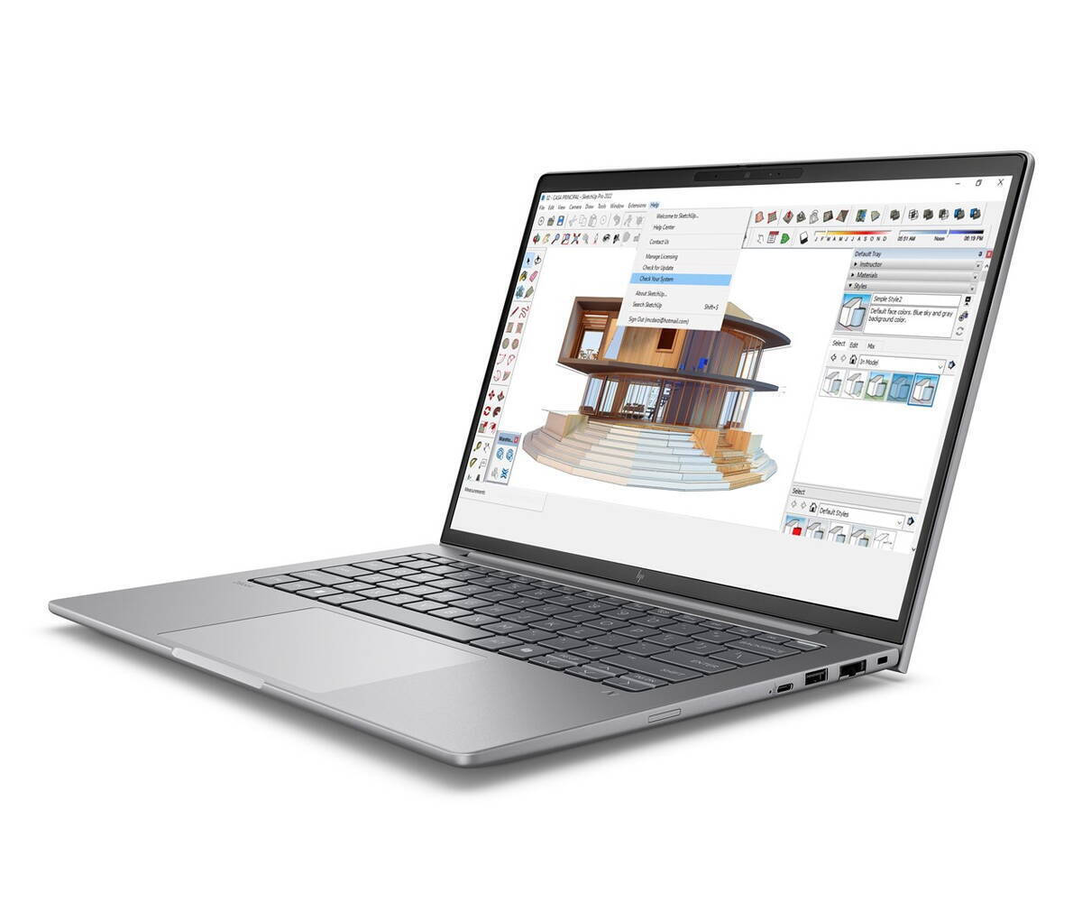 HP ZBook 8 G1i 14" IPS QHD+ 120Hz (Ultra 7-255H/32GB/1TB SSD/RTX 500 Ada/W11 Pro) (International English Keyboard) view 2