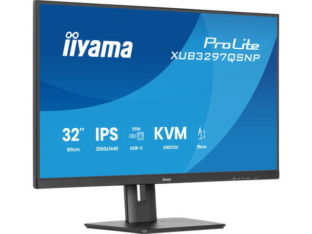 Iiyama ProLite XUB3297QSNP-B1 IPS Gaming Monitor 32" QHD 2560x1440 view 3