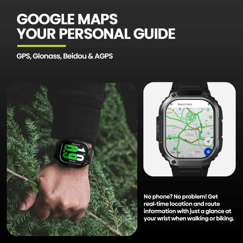 Zeblaze Thor SQ Smartwatch with Heart Rate Monitor (Black) view 3