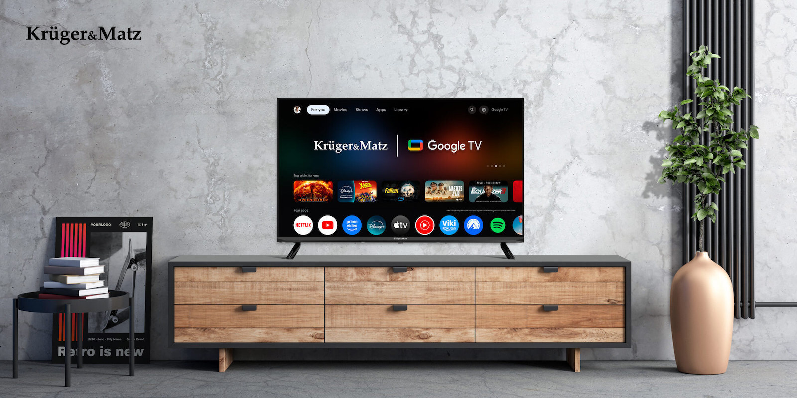 Kruger & Matz Smart Television 32" HD Ready LED KM0232HD-G (2025) view 8