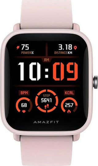 Amazfit Bip U Pro Waterproof Smartwatch with Heart Rate Monitor (Pink)