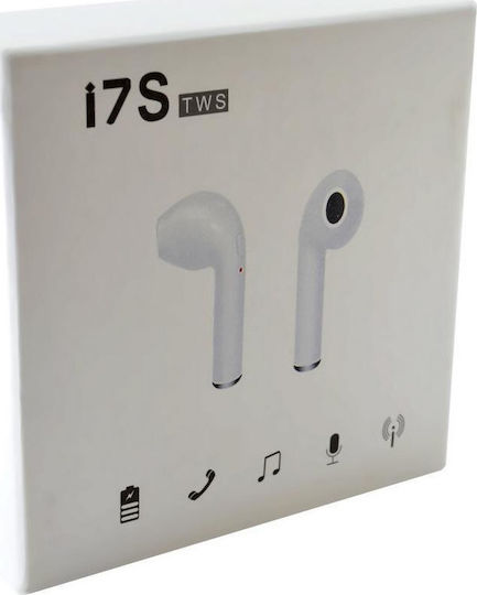 TWS i7s Earbud Bluetooth Handsfree Earphones with Charging Case White view 5