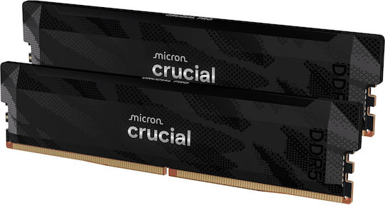 Crucial Pro OC DDR5 32GB RAM with 2x16GB Modules and Speed 6400 for Desktop CP2K16G64C32U5B vue 3