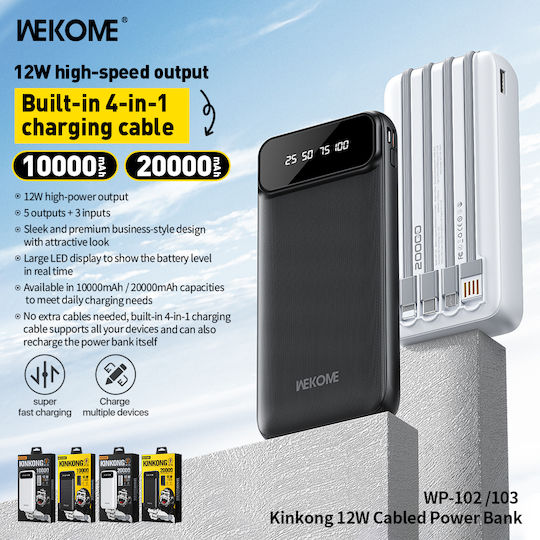WK WP-103A Power Bank 20000mAh 12W Black view 3