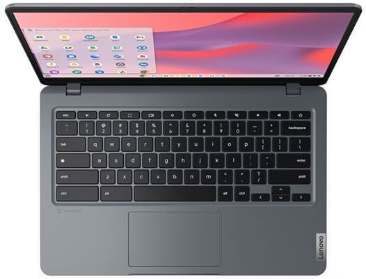 Lenovo 14e Chromebook Gen 3 14" IPS FHD (N-Series-N200/8GB/128GB Flash Storage/Chrome OS) Storm Grey (UK Keyboard) view 2