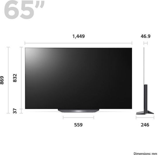 LG Smart Television 65" 4K UHD OLED OLED65B36LA HDR (2023) view 3