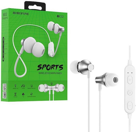 Borofone BE32 In-ear Bluetooth Handsfree Earphones White view 3