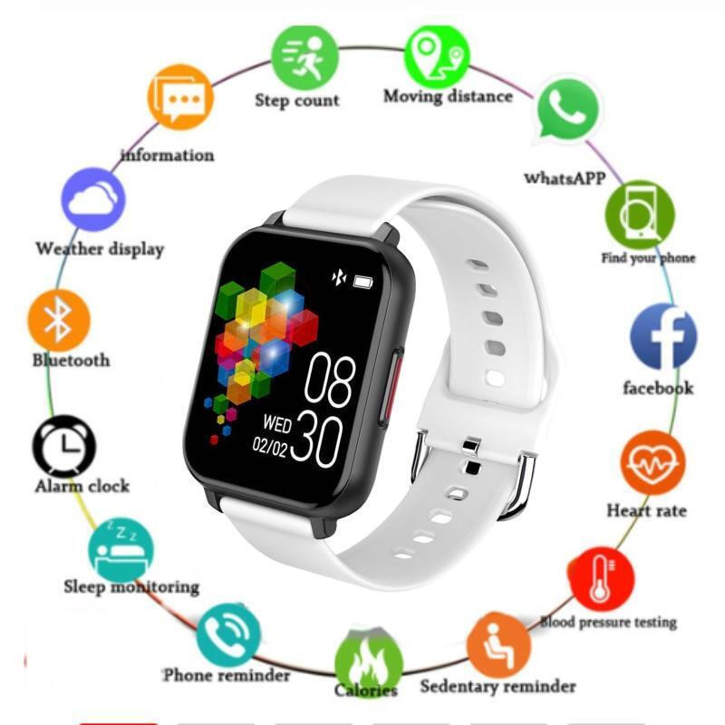 T82 Aluminium Smartwatch with Heart Rate Monitor (White) view 2