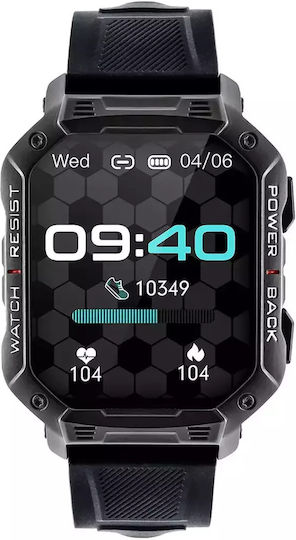 Watchmark Outdoor Ultra Smartwatch with Heart Rate Monitor (Black) view 5