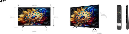 TCL Smart Television 43" 4K UHD QLED 43T7B HDR (2024) view 4