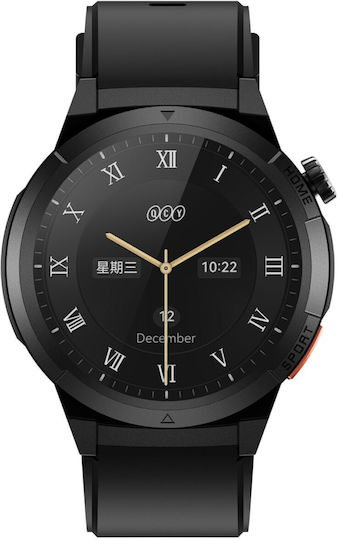 QCY Active GX Watch S12 Aluminium 47mm with Heart Rate Monitor (Black)