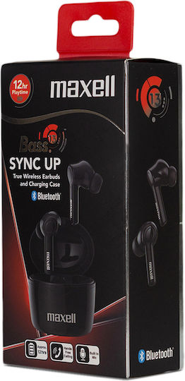 Maxell BT Dynamic+TWS In-ear Bluetooth Handsfree Earphones with Charging Case Black view 2
