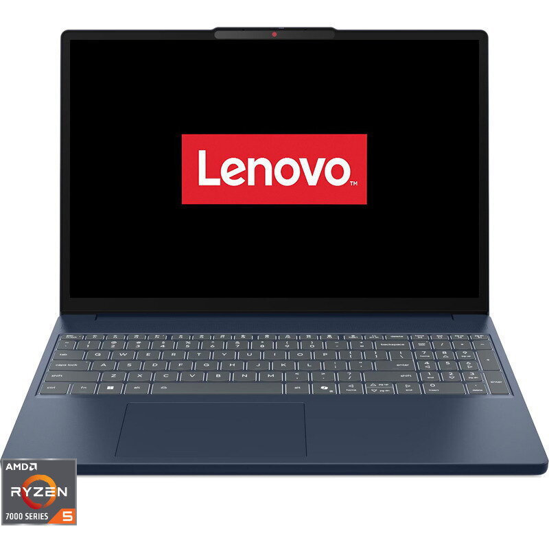 Lenovo IdeaPad Slim 3 15ARP10 15.3" IPS FHD+ (Ryzen 5-7535HS/16GB/512GB SSD/No OS) Cosmic Blue (US Keyboard) view 1
