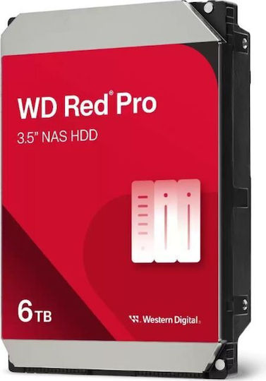 Western Digital Red Pro 6TB HDD Hard Drive 3.5" SATA III 7200rpm with 256MB Cache for NAS WD6005FFBX view 3
