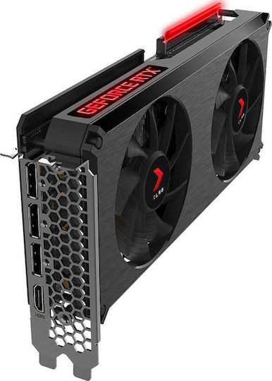 PNY GeForce RTX 3060 Ti 8GB GDDR6 XLR8 Gaming Revel EPIC-X Dual Fan (LHR) Graphics Card vue 4