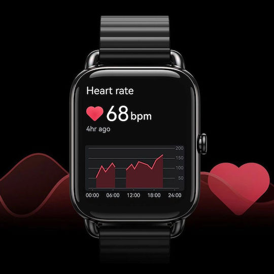 Haylou RS4 Plus Smartwatch with Heart Rate Monitor (Black) view 4