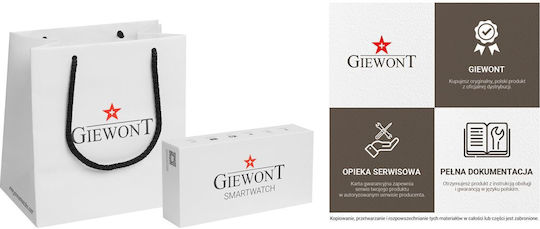 Giewont 120-3 Smartwatch with Heart Rate Monitor (Black) view 3