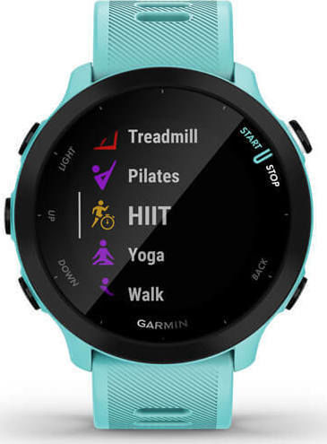 Garmin Forerunner 55 42mm Waterproof Smartwatch with Heart Rate Monitor (Aqua) view 5