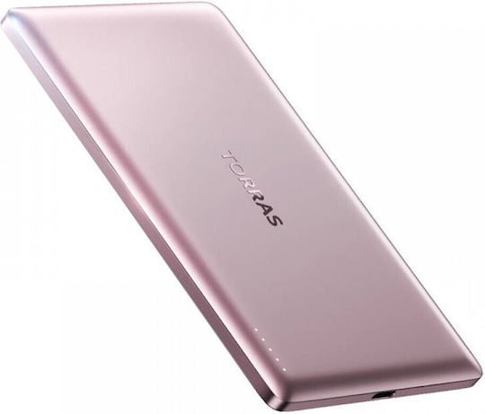 Torras Ultra Thin MagSafe Power Bank 5000mAh 18W with USB-C Port Pink