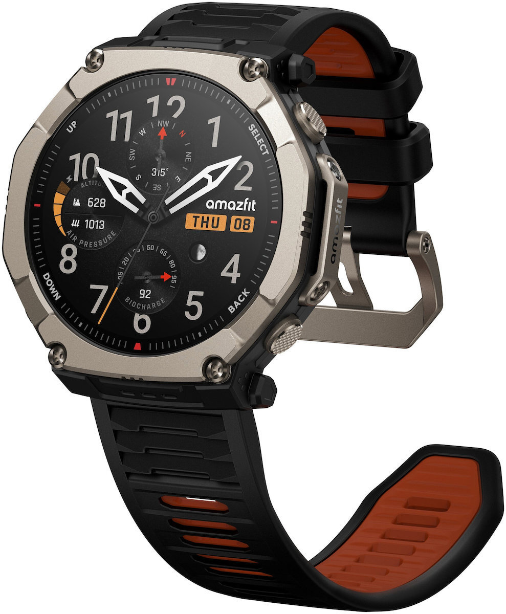 Amazfit T-Rex Ultra 2 Titanium 51mm Waterproof Smartwatch with Heart Rate Sensor Black view 9