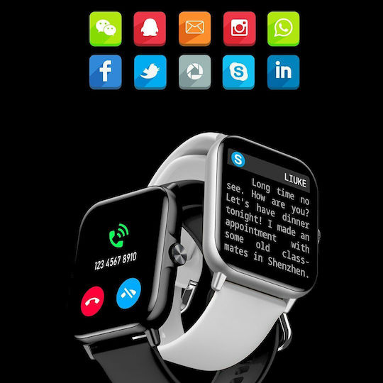 Microwear A01 Smartwatch (Silver) view 5