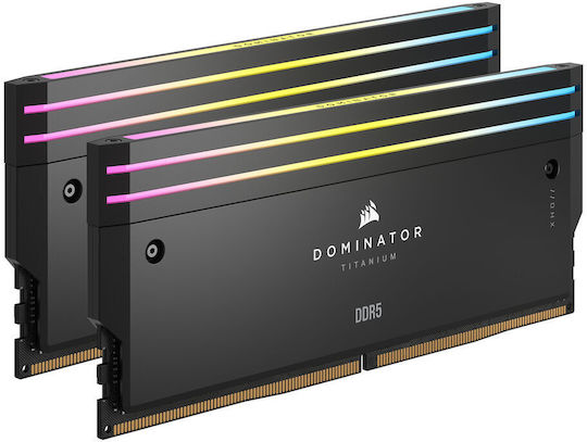 Corsair Dominator Titanium RGB DDR5 48GB RAM with 2x24GB Modules and Speed 7200 for Desktop CMP48GX5M2X7200C36
