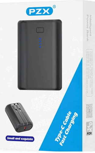 PZX V51 Power Bank 10000mAh 22.5W with USB-C Port Black view 2
