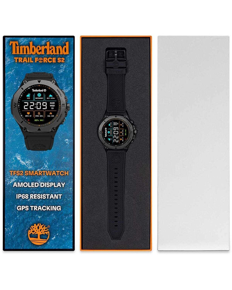 Timberland Trail Force S2 47mm Smartwatch with Heart Rate Monitor (Black) view 9