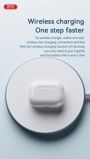 XO EV51 5th Generation In-ear Bluetooth Handsfree Earphones with Charging Case White view 4