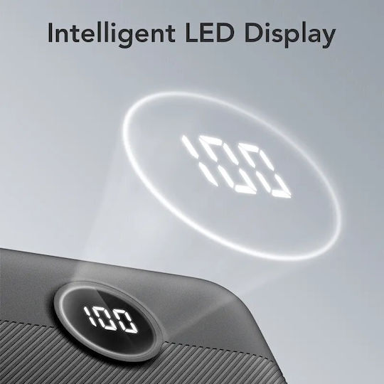 Veger L20S Power Bank 20000mAh 20W with 2 USB-A Ports and USB-C Port Power Delivery / Quick Charge 3.0 Black view 2