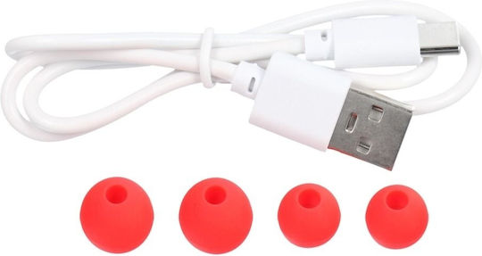 YLFS-06BT In-ear Bluetooth Handsfree Earphones with Charging Case Red view 4