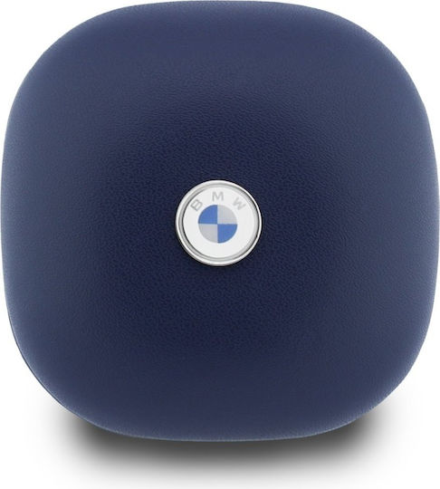 BMW Leather Metal Logo In-ear Bluetooth Handsfree Headphones with Blue Charging Case view 3