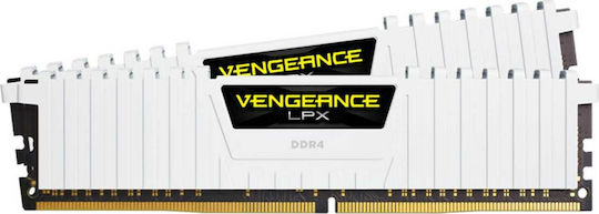 Corsair Vengeance LPX White 16GB DDR4 RAM with 2 Modules (2x8GB) and 3000 Speed for Desktop (CMK16GX4M2D3000C16W)