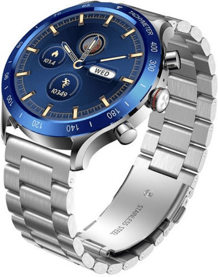 Riversong Motive 9 Max Smartwatch with Heart Rate Monitor (Silver) view 6
