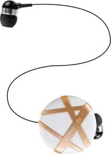 Fineblue FD-55 In-ear Bluetooth Handsfree Earphone White / Gold view 1