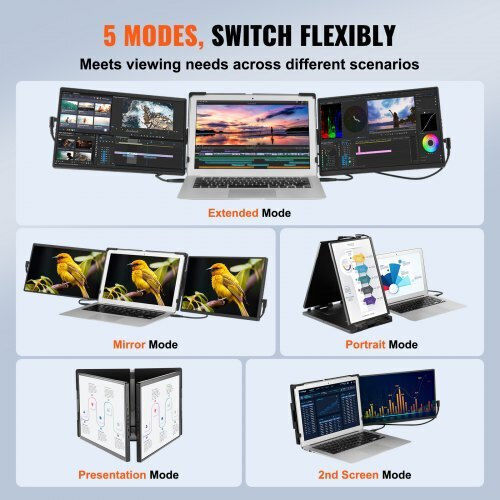 Vevor BXSDNXSQ14YCAKI6CV2 IPS Monitor 14" FHD 1920x1200 view 3