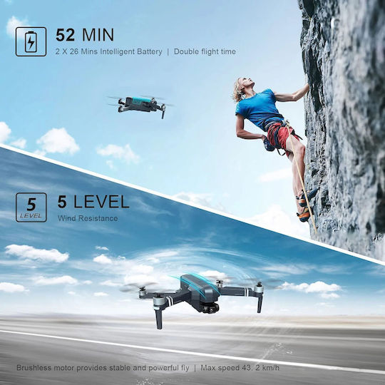 DEERC DE22 Drone with Camera 4K 30fps and Controller view 3