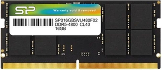 Silicon Power DDR5 with Module 1x16GB and Speed 4800 for Laptop SP016GBSVU480F02
