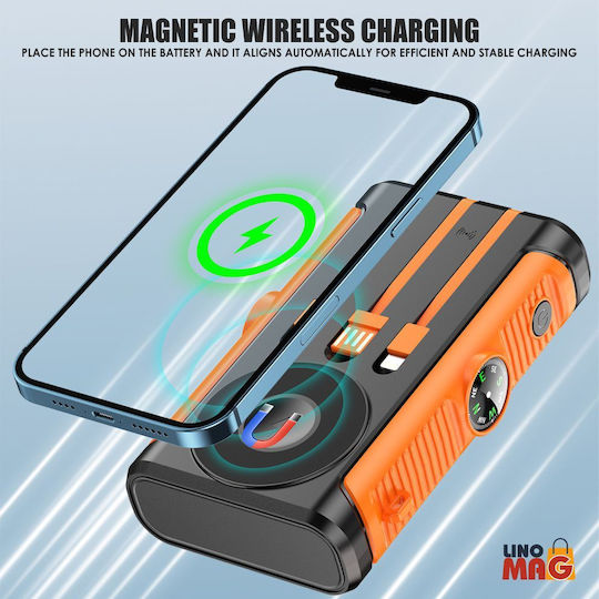 Linomag Solar Power Bank 20000mAh Orange view 7