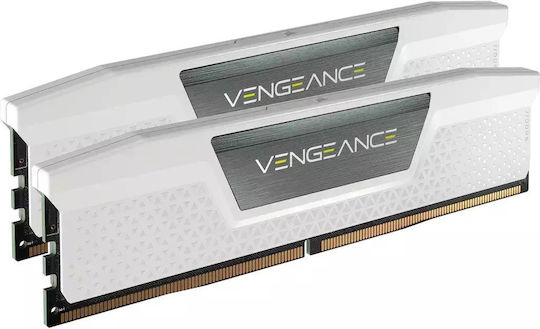 Corsair Vengeance White DDR5 32GB RAM with 2x16GB Modules and Speed 5200 for Desktop CMK32GX5M2B6400C32W view 3
