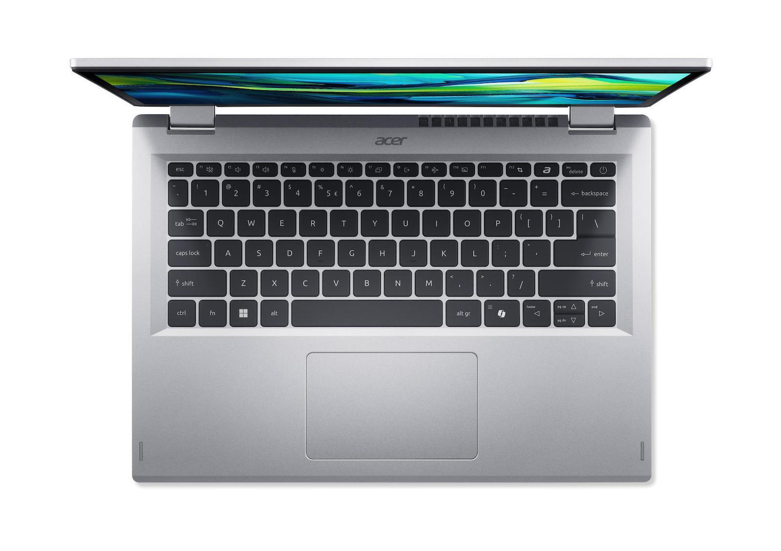 Acer Aspire Go Spin 14 Agsp14-31Pt -338B 14" IPS FHD+ Touchscreen (Core 3-N355/16GB/512GB SSD/W11 Home) Pure Silver (International English Keyboard) view 4