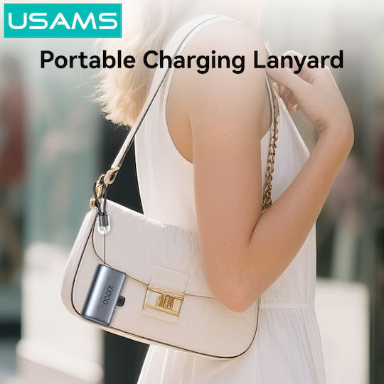 Usams PB82 Power Bank 10000mAh 20W Power Delivery Gray view 7