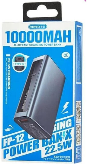 Remax FP-12 Power Bank 10000mAh 20W with USB-A Port and USB-C Port Power Delivery Black view 2