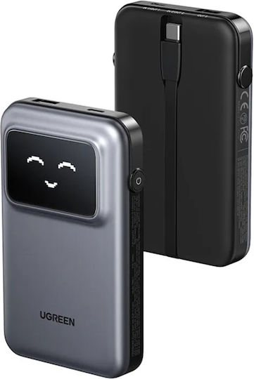 Ugreen PB511 Power Bank 10000mAh 30W with USB-A Port and USB-C Port Power Delivery Gray view 7