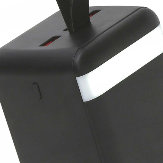 Platinet Power Bank 50000mAh 20W with 2 USB-A Ports and USB-C Port Power Delivery / Quick Charge 3.0 Black vista 4