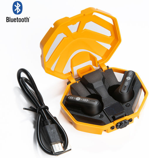 OptimX In-ear Bluetooth Handsfree Earphones with Charging Case Gold